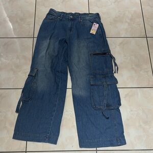 Wild Fable Light Blue Denim Cargo Pants